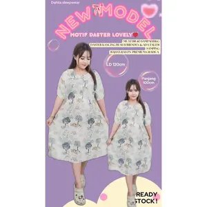 Daster 40-85Kg Daster Full Kancing Daster Busui friendly Bahan adem Rayon Awet