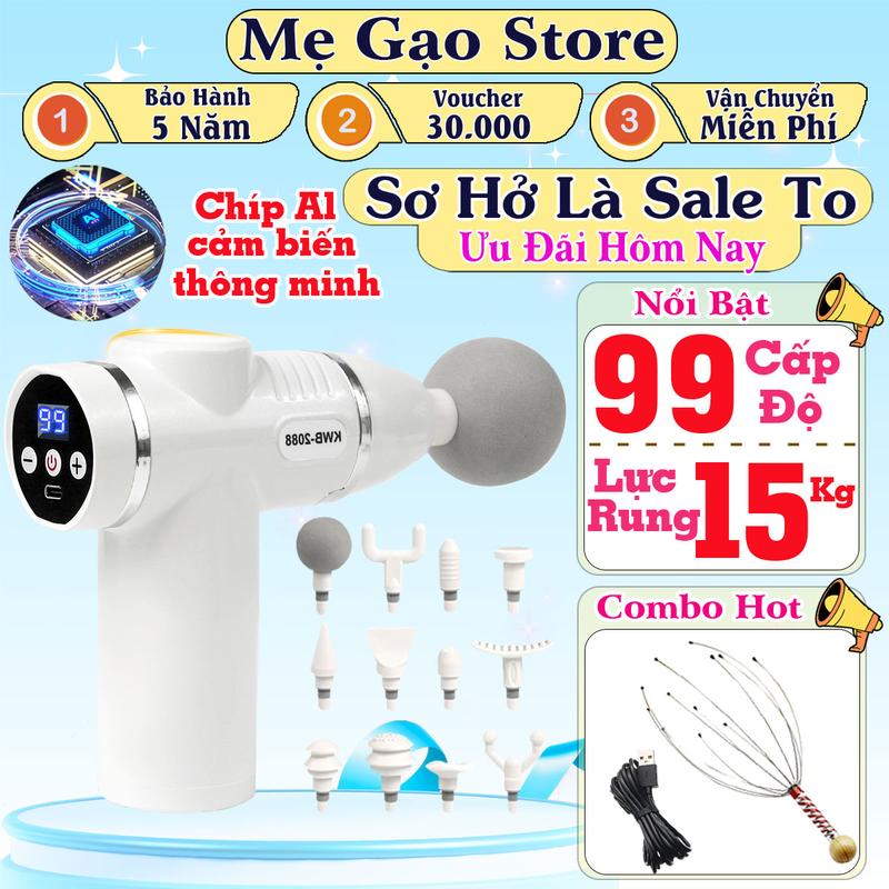 [Quà tặng Ba Mẹ] - Máy massage lưng Zlife Z668 có 12 đầu matxa toàn thân, Máy massage cầm tay mini, Công nghệ cảm biến lực nhấn, Bảo hành 5 năm