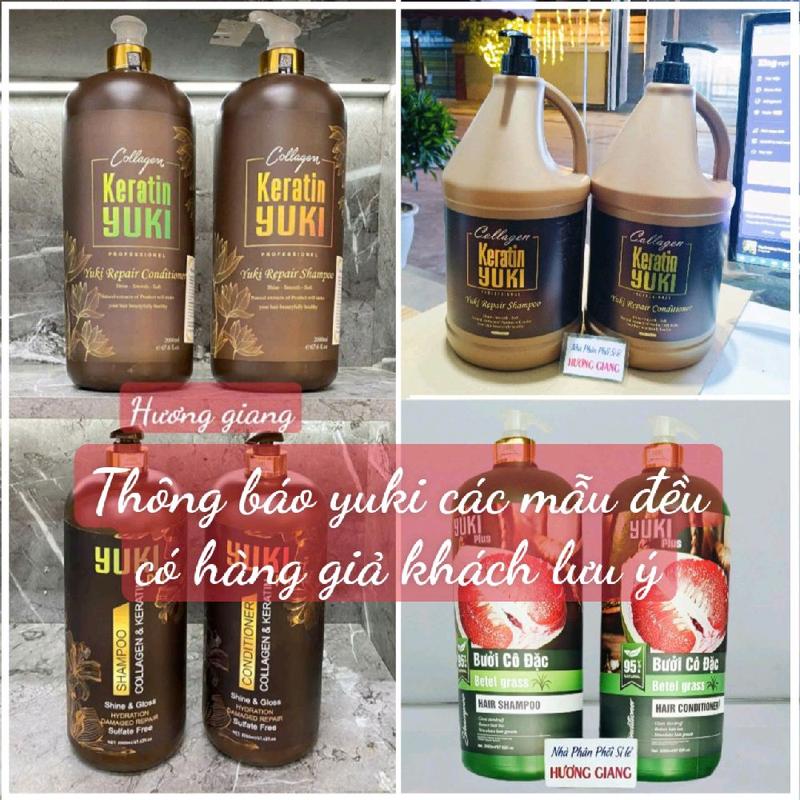 Cặp dầu gội + xả yuki 2000ml  : colagen Bưởi cô đặc, Keratin Yuki ( mẫu thường) , Yuki pluss