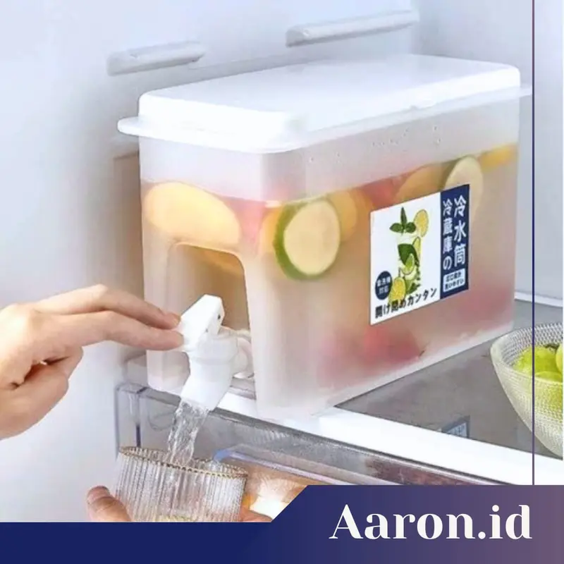 AARON.ID | DISPENSER KULKAS 2LITER SERBAGUNA DRINK WATER JAR JUICE MINI PORTABLE 0