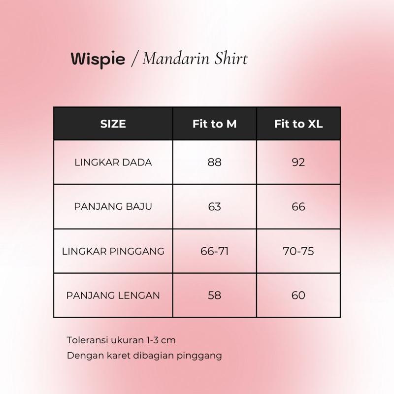 Wispie Mandarin Shirt | Kemeja Cheongsam Shanghai Wanita Lengan panjang