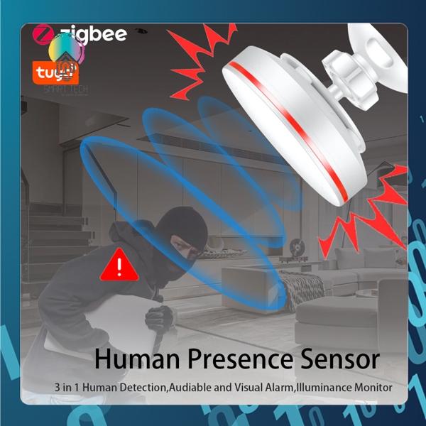 (Local Stock) Tuya Smart MM Wave Human Presence Detector Tuya / Smartlife WiFi 2.4Ghz /Zigbee 5.8G 2