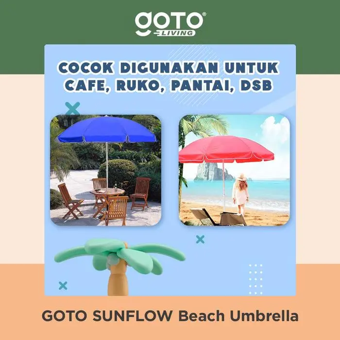Sunflow Payung Tenda Jualan Pantai Cafe Outdoor Besar Jumbo