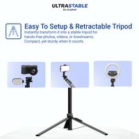 Gambar Ultra Stable SX65 - Tripod & Selfie Stick | Multi-Angle Rotation | Bluetooth Shutter | Durable Build - SX65 dari Cilupbah ID Mall Kota Tangerang 3 Tokopedia