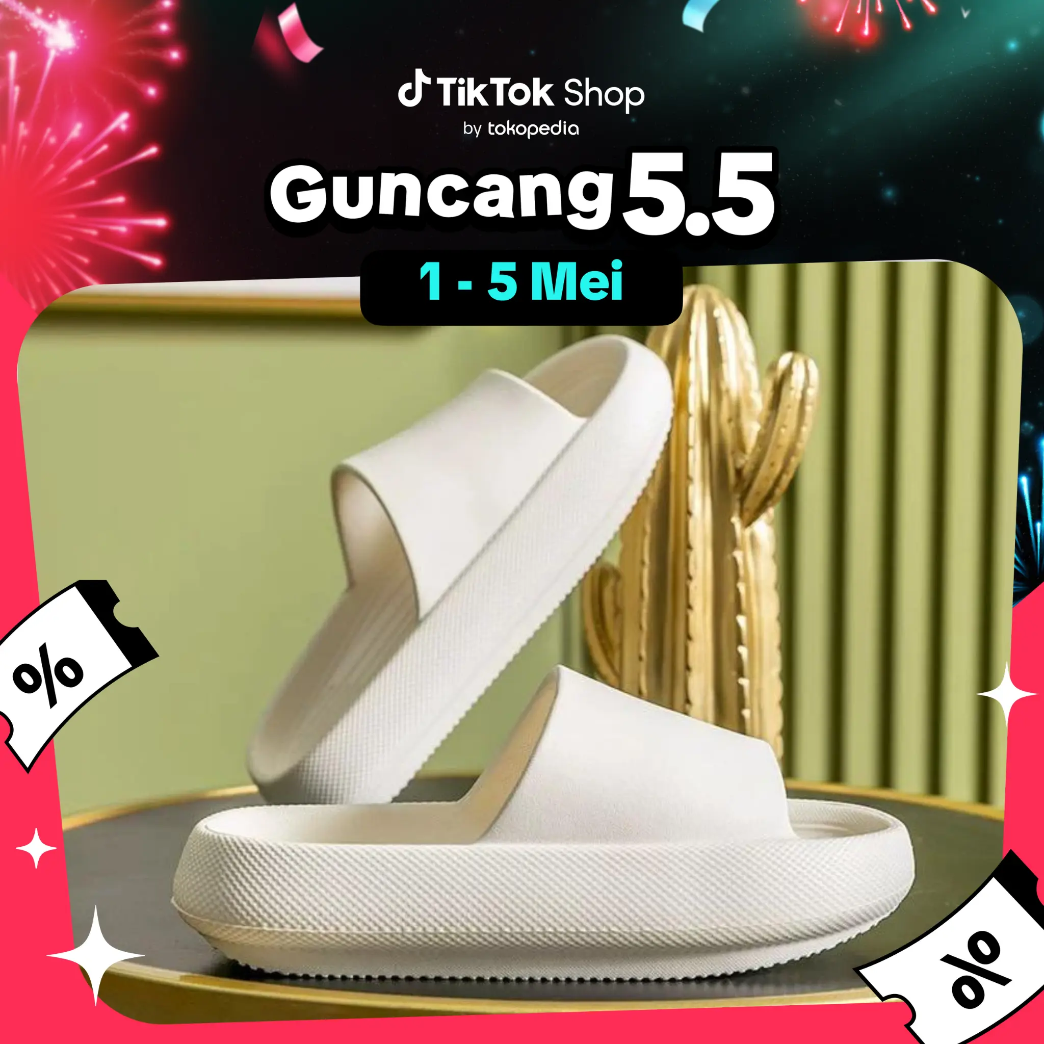 Sandal Selop Pria-Wanita Terbaru Elegan Empuk dan Anti-Slip