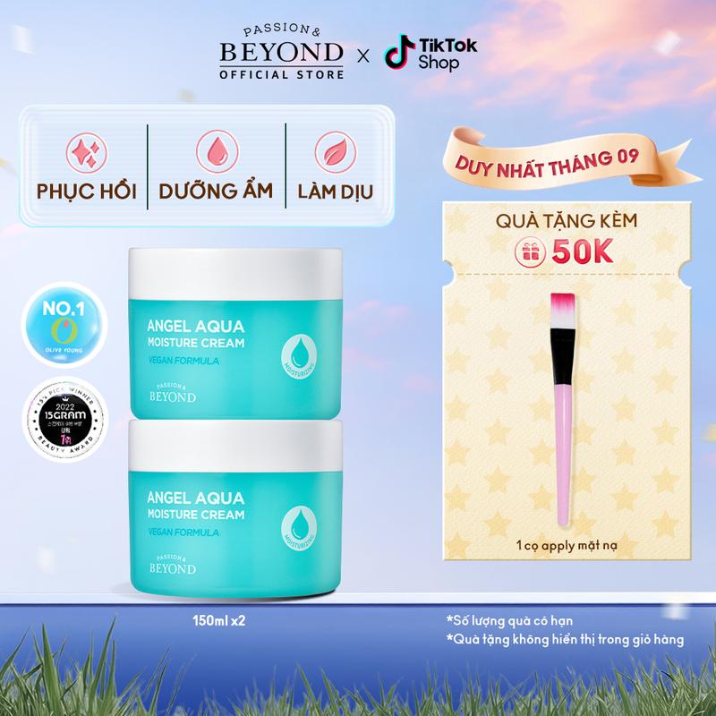 Kem dưỡng ẩm Tinh Linh Nước làm dịu Beyond Angel Aqua Moisture Cream 150ml x2