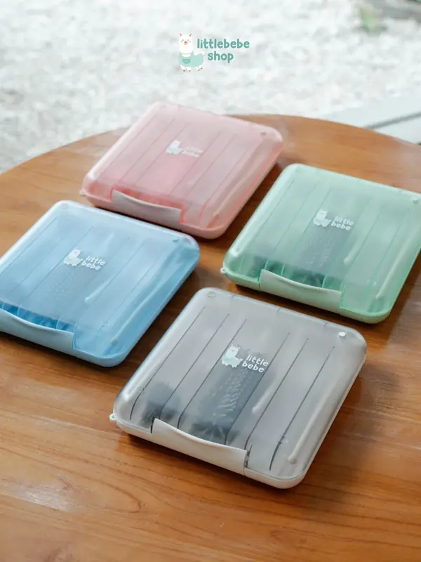 Littlebebeshop Hako Baby Drying Rack with Silicone brush I Rak pengering boto bayil travelling Botol 5