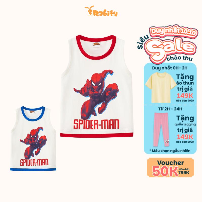 Áo thun sát nách Spider-Man Marvel bé trai Rabity 505.901