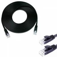 Gambar Mediatech Kabel Lan Flat 10M / 10 Meter Cat 6e - 66925hitam dari Mediatech Travel Gadget Kota Administrasi Jakarta Utara 5 Tokopedia