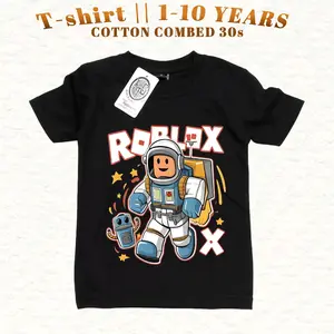 Baju Kaos Roblox Astronot Anak Laki Laki Perempuan usia 1-10 tahun unisex Bahan Cotton Combed 30s Distro