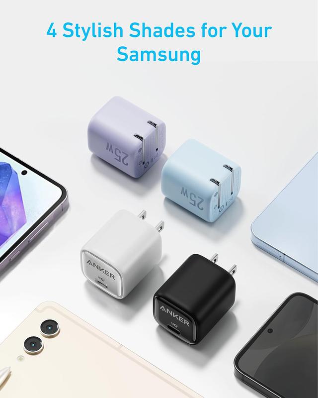 Anker 25W GaN USB C Charger, Compact Support PPS & Fast Charging for Samsung iPhone - A2656 5
