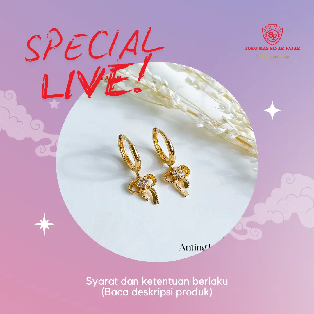 Special Live - Anting Fashion Gold / Rosegold / Whitegold All Kadar