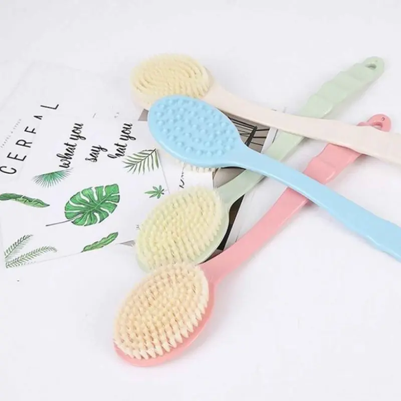 Sikat Punggung Sikat Mandi Gagang Plastik Sikat Mandi Anak & DewasaMultifungsi 1pcs 8