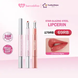 BNB Barenbliss Star-Glazing Steel Lipcerin 1.8g Lipgloss Korea Hidrasi Hingga 72 jam Glossy Finish Stained Plumpy Lips with 5X Ceramide 2X Peptides SPF 25 PA+++ Vitamin E Tahan Lama Non Sticky Comfortable Lip Makeup K-Beauty