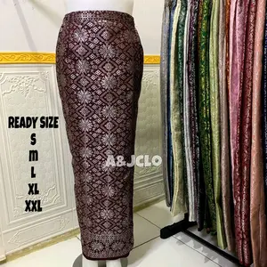 rok songket span/rok songket siap pakai/ rok span/ songket/bawahan kebaya