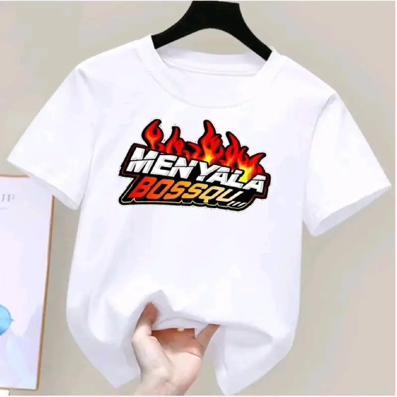Kaos anak unisex usia 2-10 MOTIF Menyala Bossqu Pakain anak cewek cewok Perempuan Katun Bayi Cowok Combed Cotton Distro 0
