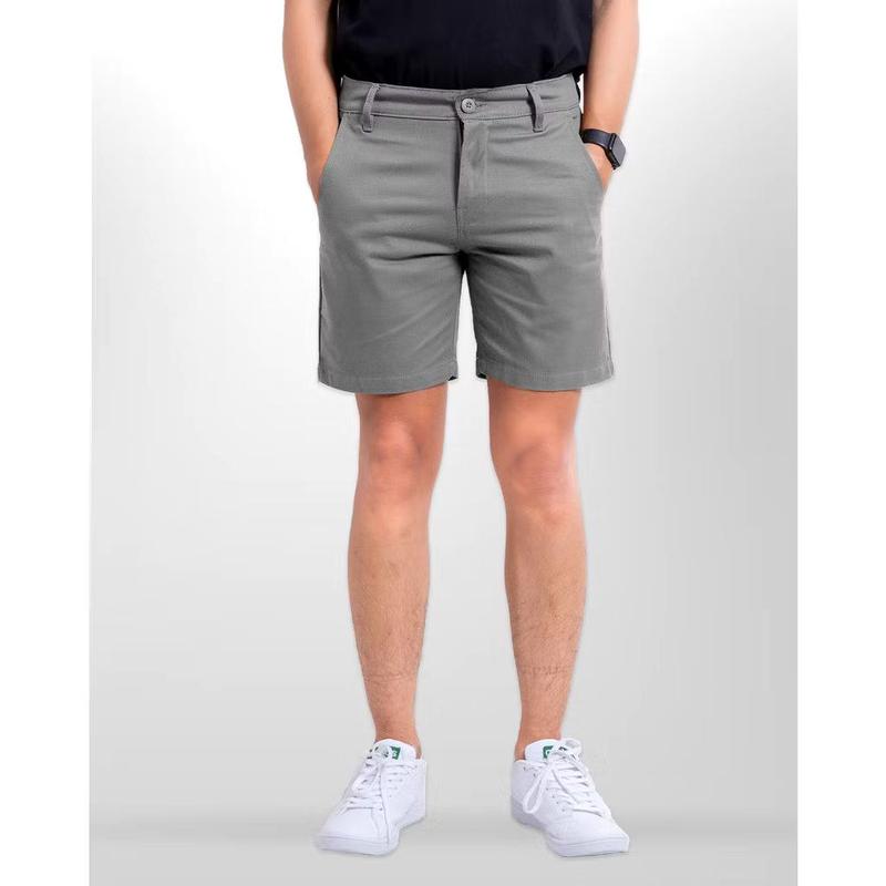 57 ID CHINO PENDEK PRIA BAHAN KATUN TIDAK MELAR Shorts Celana Hitam Distro Dewasa Casual Surfing Cowok 8
