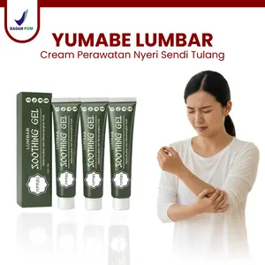 3PCS YUMABE Lumbar Soothing Cooling Gel 3Pcs Hot Spine Cooling Gel Salep Cream Lotion Perawatan Pereda Nyeri Punggung Asam Urat 20 Gram