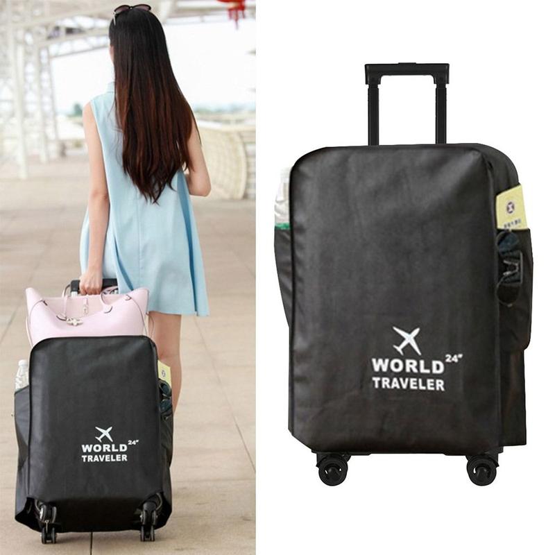 Bọc Vali Du Lịch, Hàng Mới Về, 20-30 Inch, Chống Bụi, Chống Mài Mòn, Bọc Bảo Vệ Vali Chống Thấm Nước, Thích Hợp Cho Vali, Bảo Vệ Hành Lý 0