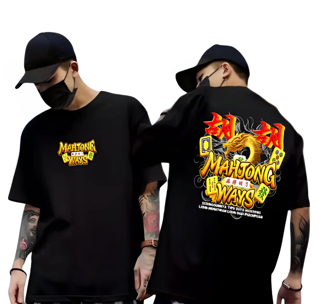 kaos atasan dewasa T-SHIRT pria/wanita variasi kaos oblong distro motif MAHJONG WAYS2