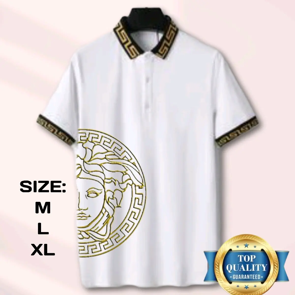 KAOS KERAH MANSET LENGAN PENDEK SABLON P TERBARU/KAOS DISTRO TERLARIS/KAOS KATUN PRIA DAN WANITA TERBARU/KAOS POLO Dewasa