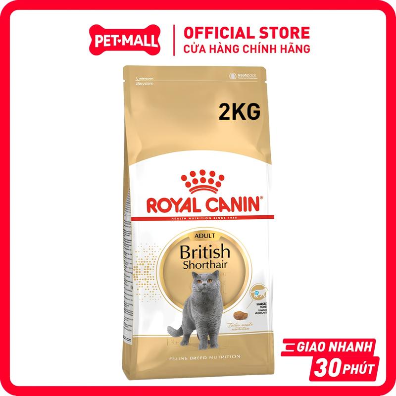 Thức Ăn Hạt Cho Mèo Royal Canin British Shorthair Adult - 2kg - Cho Mèo Anh…