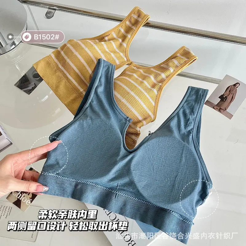 HOHO_HWANG (B-155) Bra set olahraga setelan wanita running dan yoga Setelan Celana Bra Olahraga 5