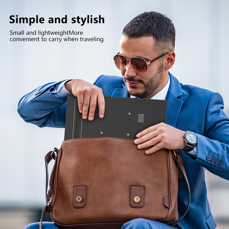 15.6" Portable Dual Monitor with Vertical Display | 1080P HDR IPS 120Hz Refresh Rate, Ultra-Thin USB-C FreeSync | Compatible with Mac, PS5/PS4, Laptop Gaming Extended Screen, Wall-Mountable and Portable Design 4