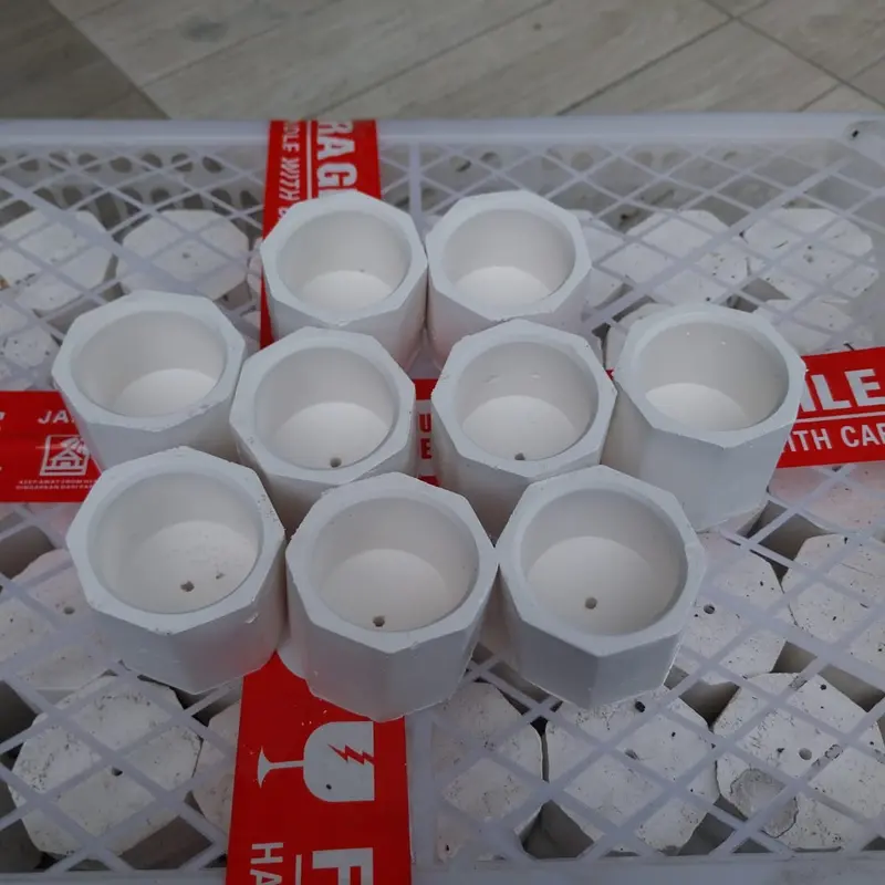 Pot Semen Putih Aesthetic Minimalis Murah 5