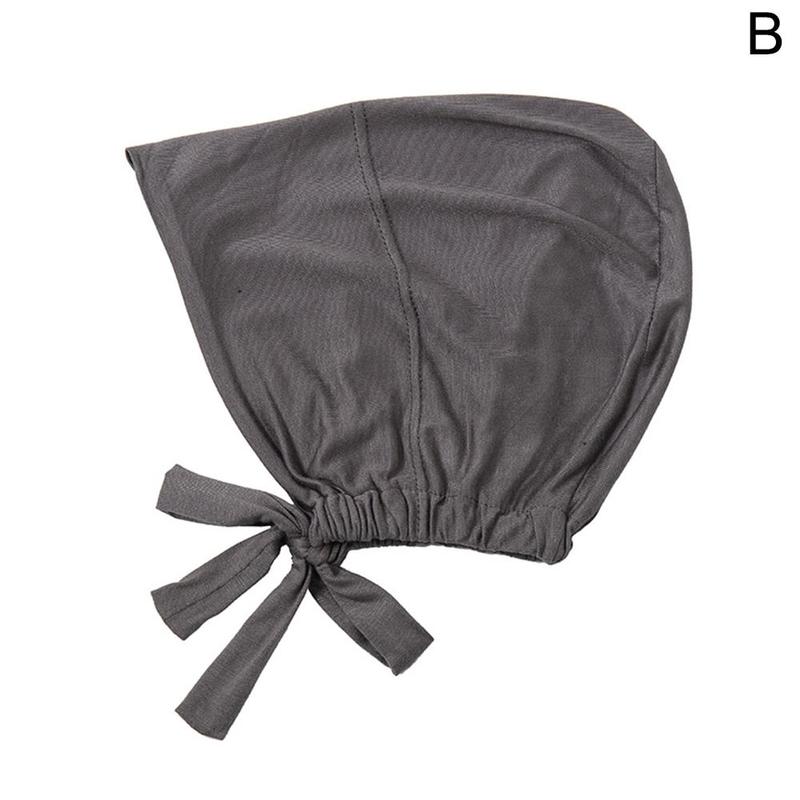 Product Introduction of Women’s Ladies’ Solid Color Plain Hijab Head Kerchief Head Sun Inner Cover Coverchief Wrap L2E9 32