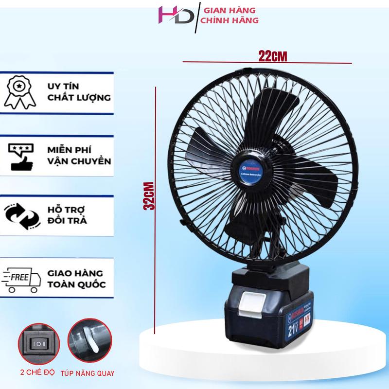 Quạt Tích Điện Pin 10 Cell Dùng Liên Tục 6-7H, Quạt Makita Để Bàn 2 Cấp Độ Gió Siêu Mát, Quạt Tích Điện Pin Dời.
