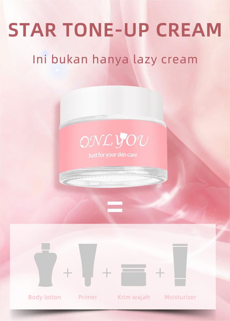 Product Introduction of 【BPOM certification】【Beli 1 Gratis 1】ONLYOU original Bright Stuff Tone Up cream  BB cream Menyamarkan Pori-pori toning Instant Brightening menghidrasi 17