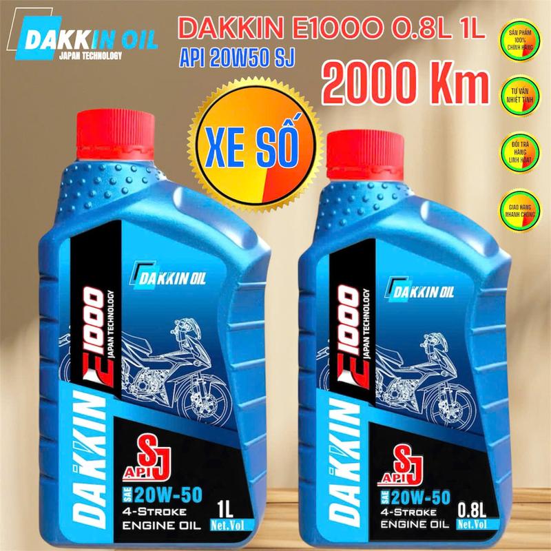 DẦU NHỚT DAKKIN E1000 20W50 SJ – 0.8L; 1L