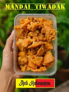 MANDAI TIWADAK / KULIT CEMPEDAK FERMENTASI  250 Gram Makanan Khas Asli Kalimantan Kualitas