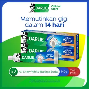 DARLIE Pasta Gigi All Shiny White Foamy Baking Soda 140g -  (2 Pcs)