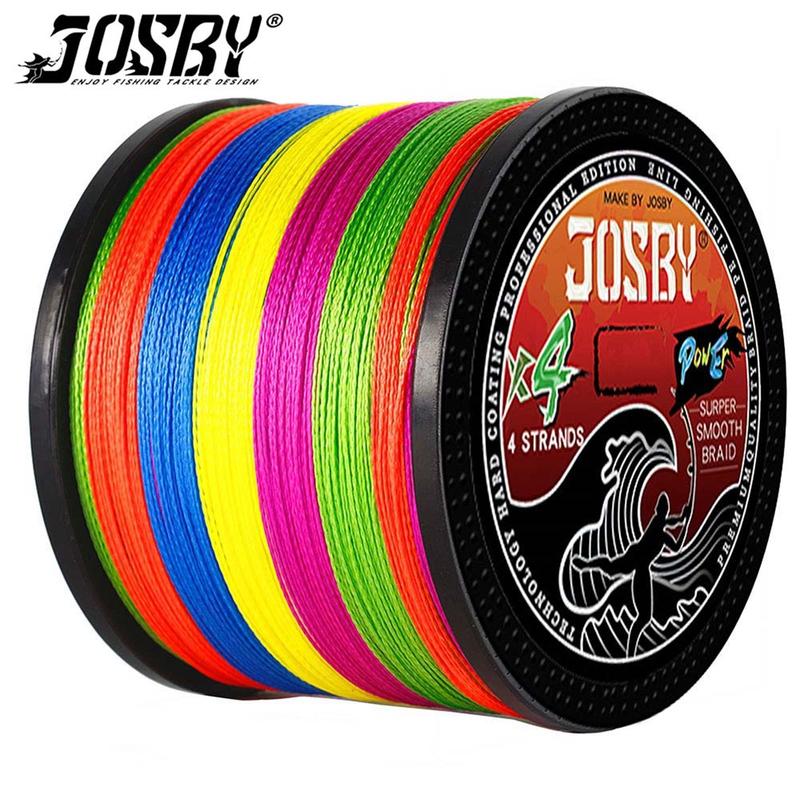  Dây Câu Cá JOSBY 4 Sợi Bện Giá Rẻ X4 300M Và 100M Đa Sợi 100% Dây PE Thích Hợp Cho Cá Chép Và Cá Ngừ Phụ Kiện Câu Cá Nhật Bản Mạnh Mẽ 10-85LB 