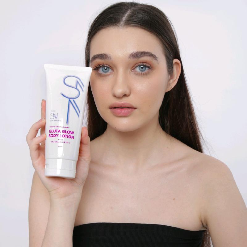 Skin Natural Gluta Glow Body Lotion Pemutih 10x Lebih Cepat BPOM - Perawatan, Mencerahkan, Memutihkan, Kosmetik, Aging, Hitam, Vitamin, Kusam, Tangan 8