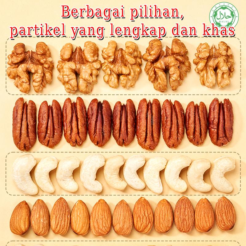 Product Introduction of 【Spesial Akhir Bulan】 [Halal] 250g Kacang Campuran Almond Kacang Mete Biji Labu Biji Labu Kering Kismis Kismis Hitam Kenari 【Produk Panas】 Food Snacks Cemilan Diet Jajanan 24