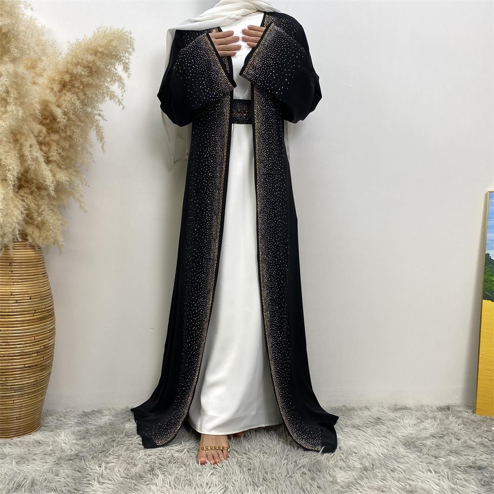 6688# Latest Front Open Kimono Arabic Muslim Abaya Ramanda Eid