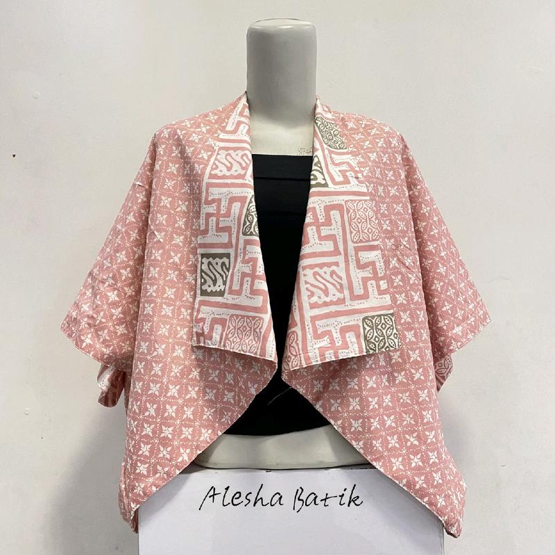 BOLERO KELELAWAR KOTAK //BOLAK BALIK DUA MOTIF//BOLERO MODERENBatik Wanita 3