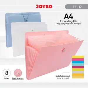 Joyko Expanding File A4 8 Pockets Filing Folder / Map Harmonika Dokumen Arsip Ukuran A4 8 Kantong EF-17