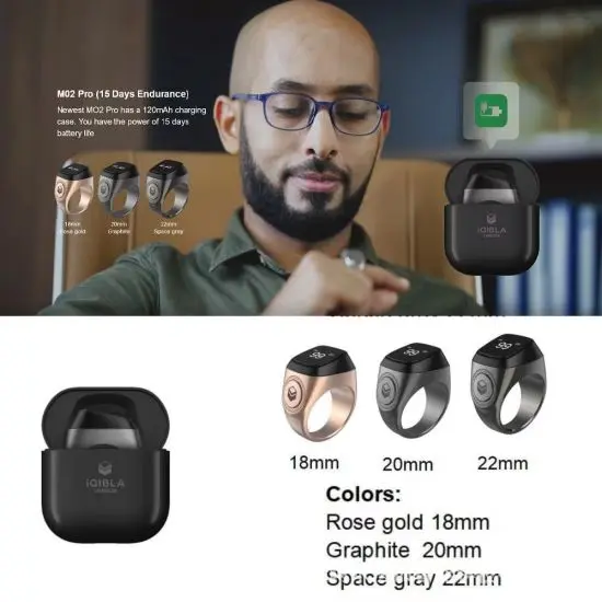 Smart Digital Tasbih Ring Pro / Tasbeeh Ring