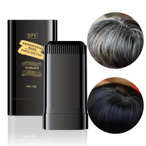 Stick de cabello con peines y tintes para cubrir cabello blanco y negro, artefacto para no desvanecerse, stick de tinte desechable para cabello, crema tonificante de color vegetal