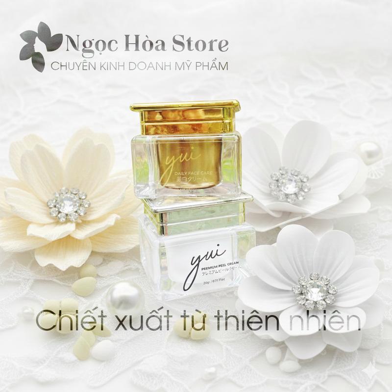  COMBO KEM YUI NGÀY VÀ ĐÊM  KEM PEEL PREMIUM YUI + KEM DƯỠNG CẤY TRẮNG YUI . 