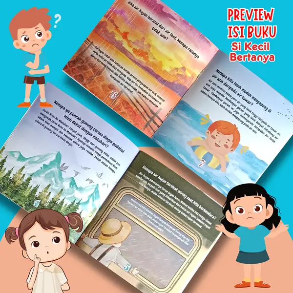 (ISI 9 BUKU) RANAH BUKU LITERASI - SI KECIL BERTANYA LENGKAP (Tumbuhan, Lingkungan Sekitar, Bawah Laut, Hewan, Penemuan Penting, Transportasi, Tubuh Manusia, Dinosaurus, dan Luar Angkasa) 6