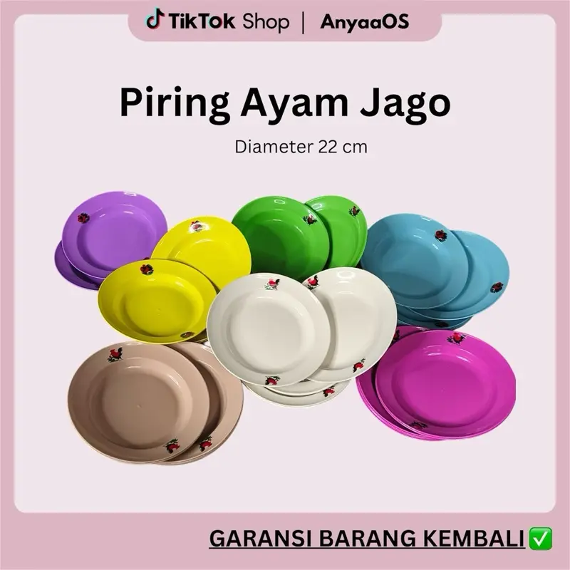 Piring Ayam Jago dapat 2 lusin Viral Kitchenware