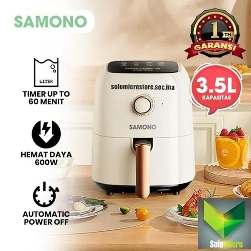 SAMONO SW-AFW35 Air Fryer 600W 3.5L Mesin Penggorengan Tanpa Minyak