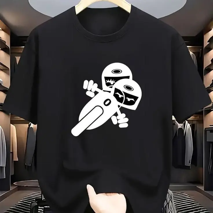 Tshirt Korean Style Lengan Pendek Cowok dan Cewek Bahan Cotton Combed 24s Premium 100% Tebal dan Adem - Design Terkeren Motif THINK OUTSIDE HITAM - unisex 5