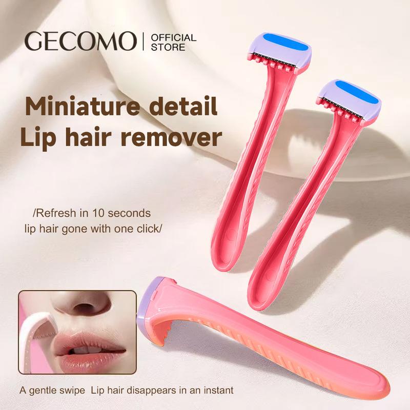 GECOMO Lip Hair Razor, Hair Removal Tool For Upper Lip Underarms ...