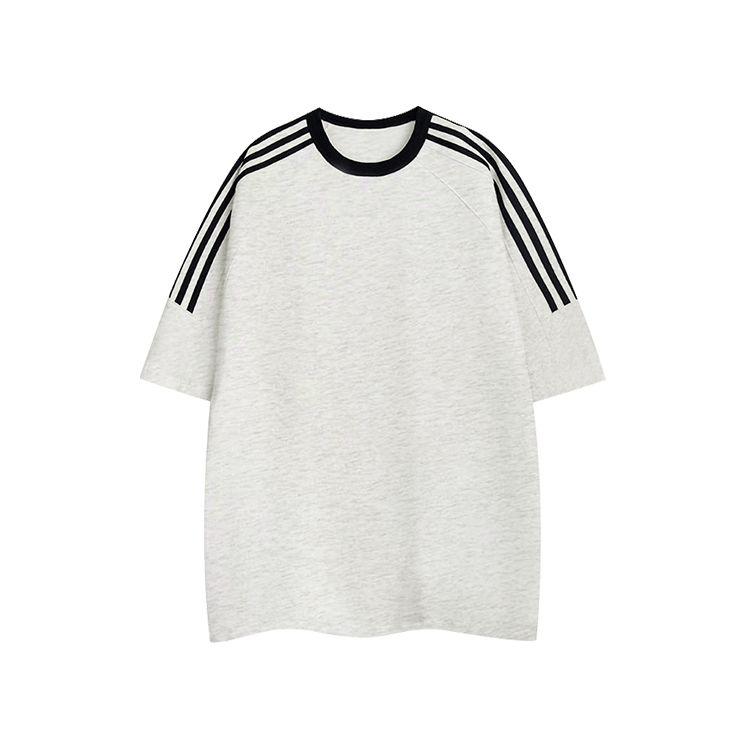 Product Introduction of Singapore Link: High-Quality Cotton Raglan T-Shirts Await Streetwear Top Man Menswear Casual Striped Crewneck Tropical 7